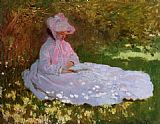 Claude Monet The Reader painting